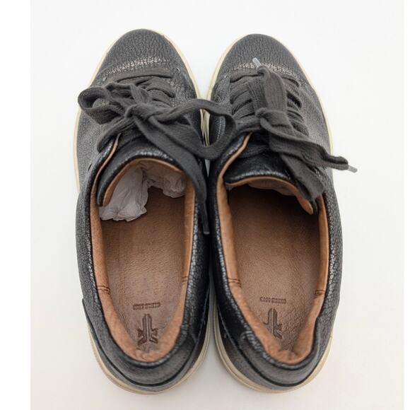 Frye Pewter Low Top Sneakers Shoes Women's Charcoal Metallic Size US6.5M EU37 - Picture 5 of 12